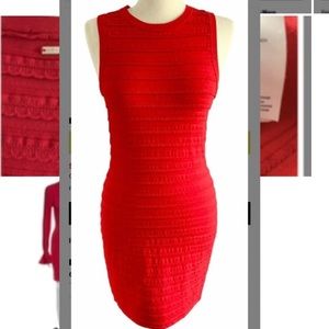Micheal Kors red sheath dress